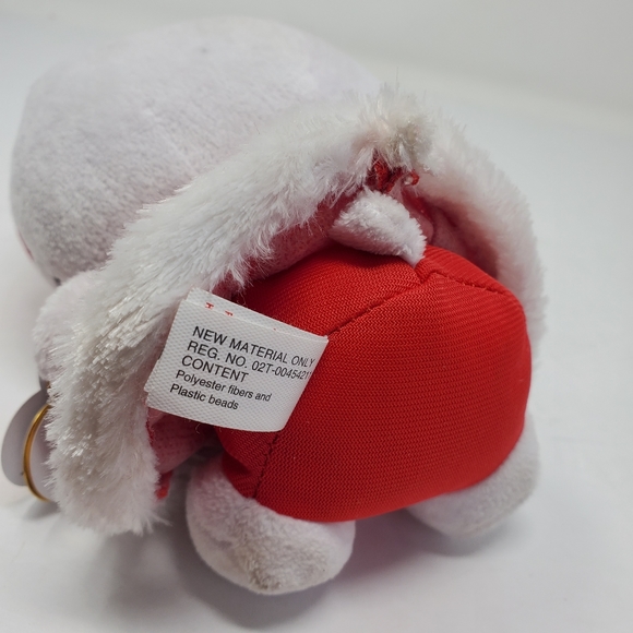 Hello Kitty TY beanie Babies with Red shiny red dress for Christmas - Picture 4 of 6
